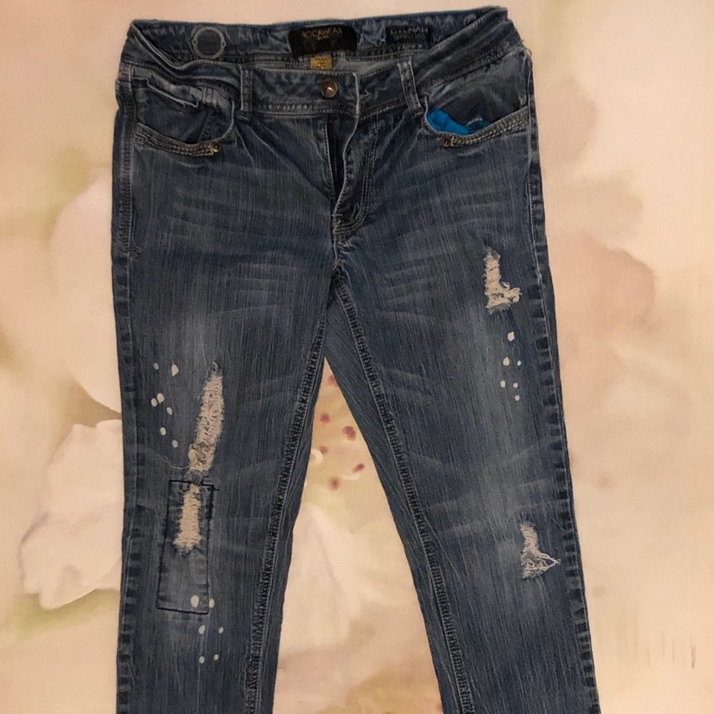 ROCAWEAR. Hannah Skinny Leg Denim Jeans.